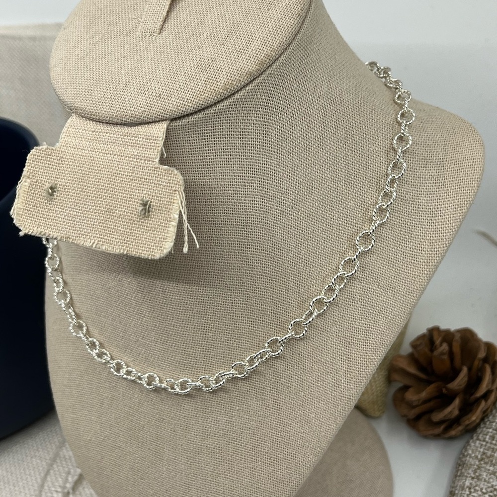 Vintage Piercing Pagoda 925 Sterling Silver 16” Necklace - Picture 5 of 16